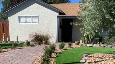 Artificial Grass and Landscaping Photo